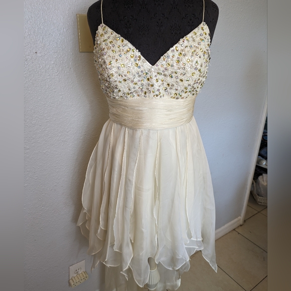Beautiful Whimsical Y2K Fairy Beaded Mini Dress - Picture 10 of 16
